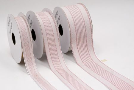 Фуксія Тонкі & Рожеві Смуги Тканинний Риббон Набір_AI